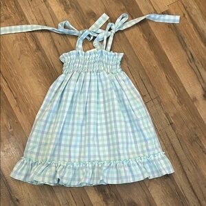 Charming Pastel Checkered Kids Dress